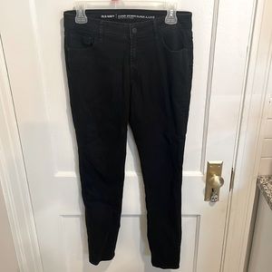 Old navy super skinny mid ride black denim jeans